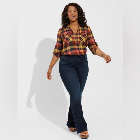 Plaid fall top - Picture 2 of 4